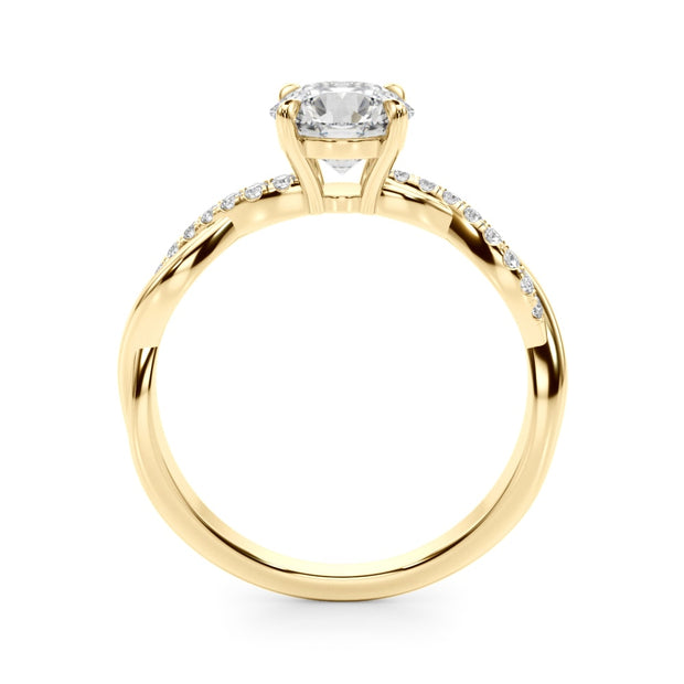 14K Yellow Gold 1 ct tw Fashion Diamond Engagement Ring