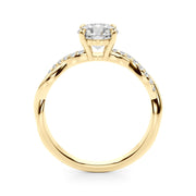 18K Yellow Gold 1 ct tw Fashion Diamond Engagement Ring