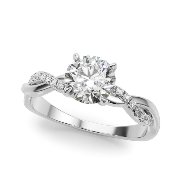 14K White Gold 1 ct tw Fashion Diamond Engagement Ring