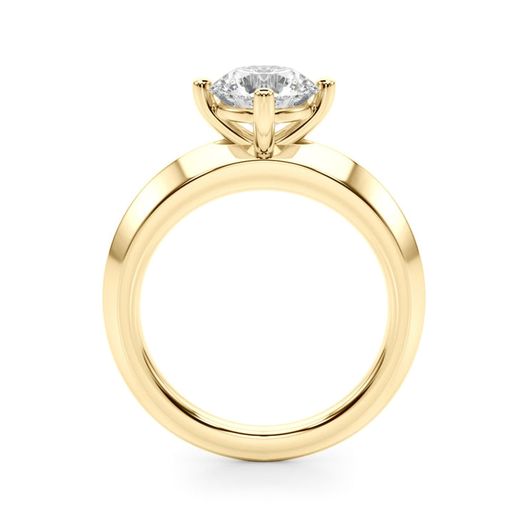 14K Yellow Gold 1 ct tw Solitaire Diamond Engagement Ring