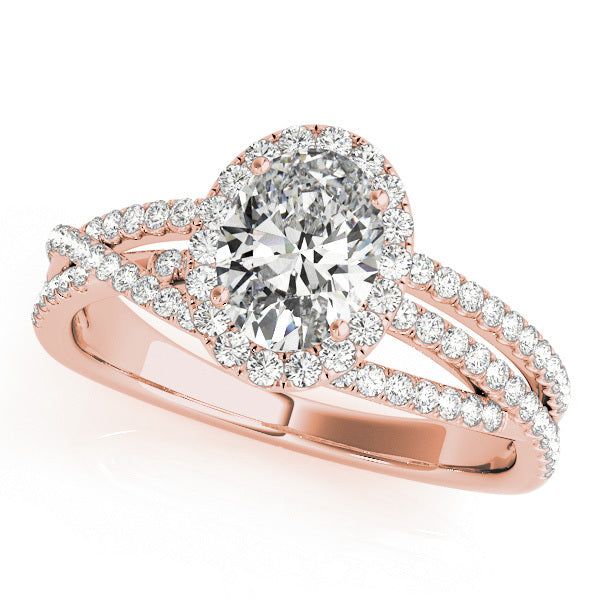 Halo Diamond Engagement Ring