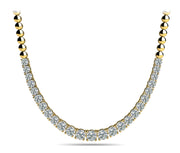 18K Yellow Gold Fashion Diamond Necklace