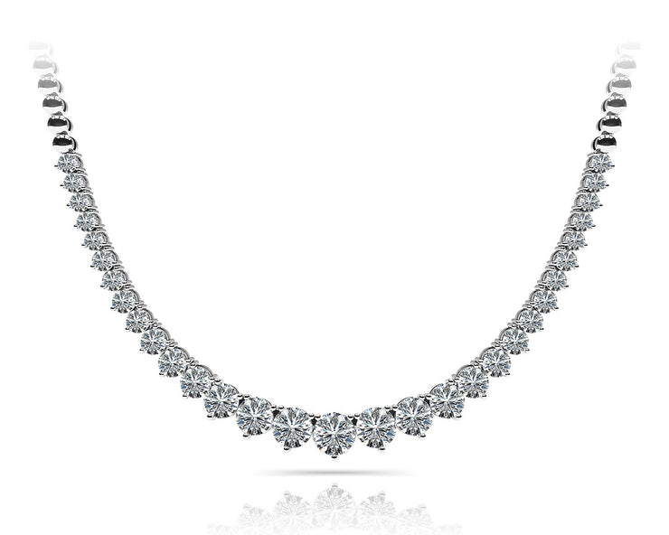 18K White Gold Fashion Diamond Necklace