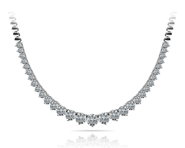 18K White Gold Fashion Diamond Necklace