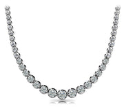 Platinum 10 ct tw Fashion Diamond Necklace