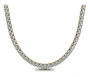 18K Yellow Gold 13 7/8 ct tw Fashion Diamond Necklace