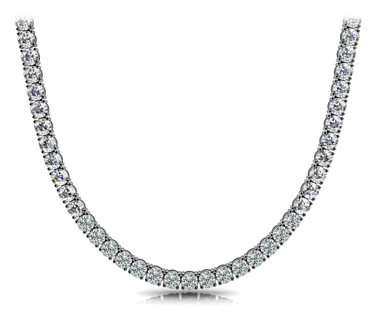 Platinum 13 7/8 ct tw Fashion Diamond Necklace