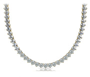 18K Yellow Gold 10 1/3 ct tw Fashion Diamond Necklace