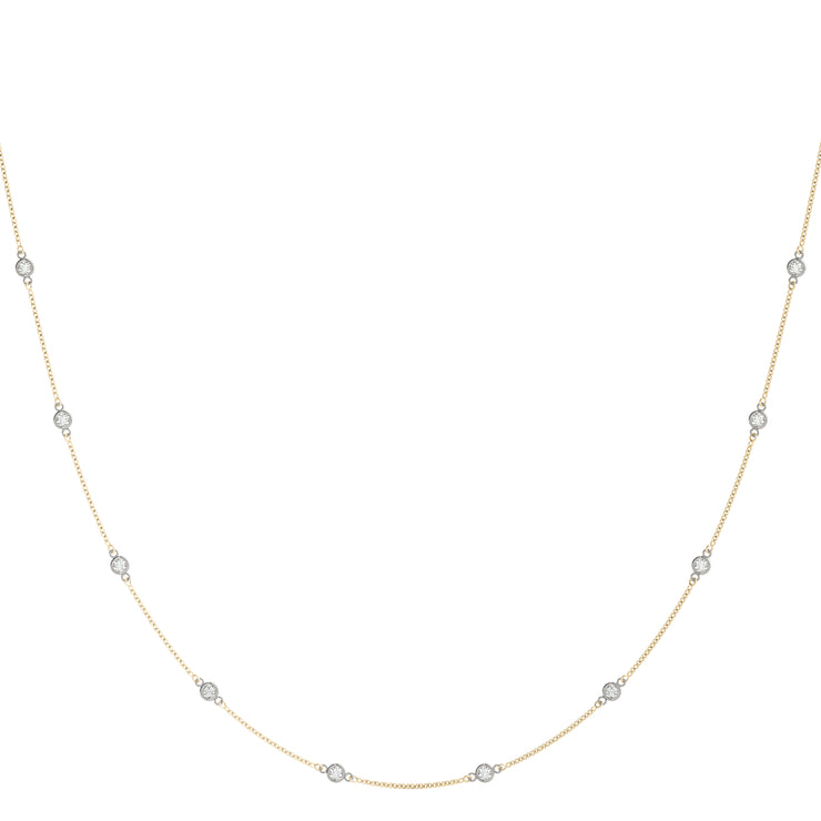 14K Rose Gold 1 ct tw Fashion Diamond Necklace