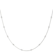 14K White Gold 1 ct tw Fashion Diamond Necklace