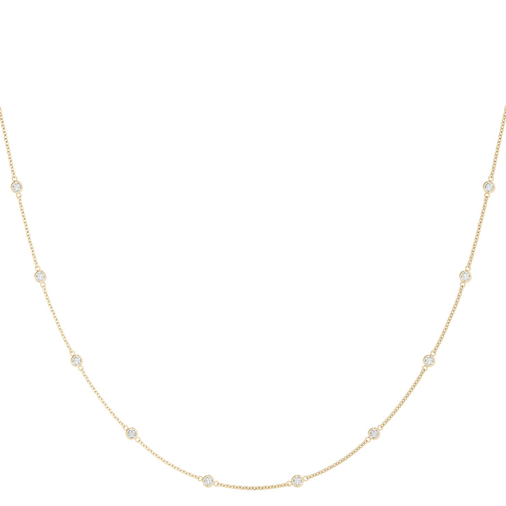14K Yellow Gold 1 ct tw Fashion Diamond Necklace