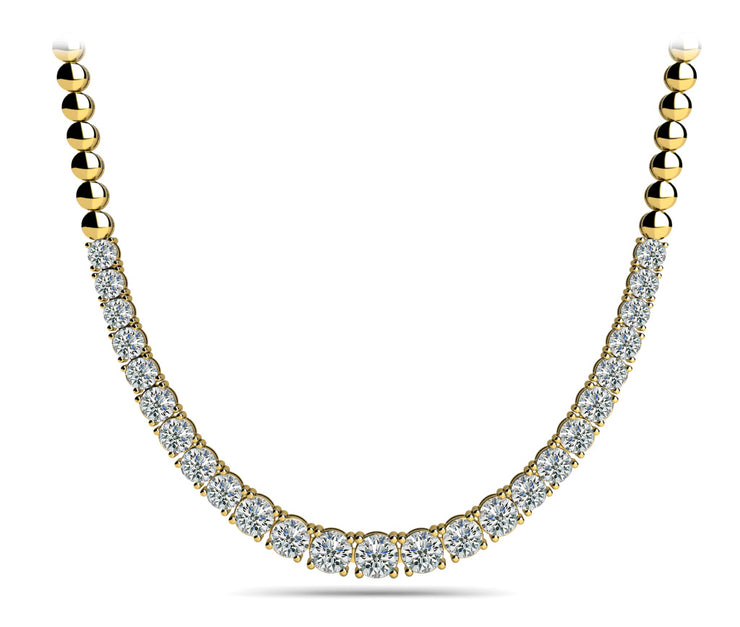 14K Yellow Gold 2 ct tw Fashion Diamond Necklace