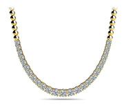 18K Yellow Gold 2 ct tw Fashion Diamond Necklace
