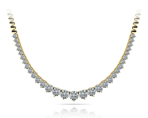 14K Yellow Gold 2 ct tw Fashion Diamond Necklace