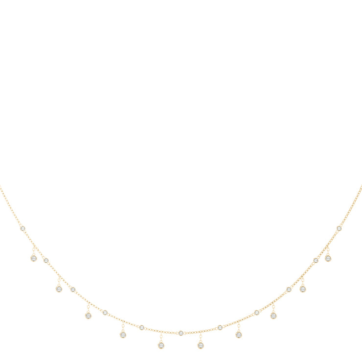 18K Yellow Gold 1 1/3 ct tw Fashion Diamond Necklace
