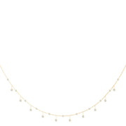 18K Yellow Gold 1 1/3 ct tw Fashion Diamond Necklace