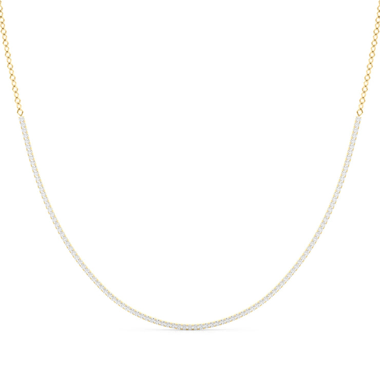 14K Yellow Gold 3 5/8 ct tw New Style Diamond Necklace