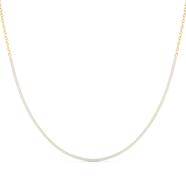 18K Yellow Gold 3 5/8 ct tw New Style Diamond Necklace