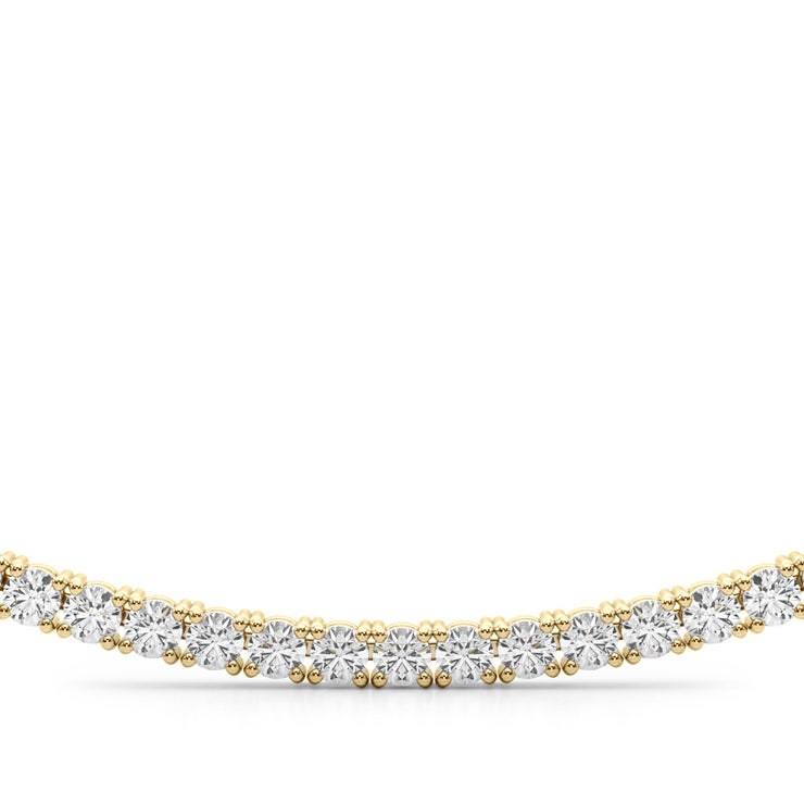 14K Yellow Gold 3 5/8 ct tw New Style Diamond Necklace