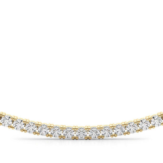 14K Yellow Gold 3 5/8 ct tw New Style Diamond Necklace