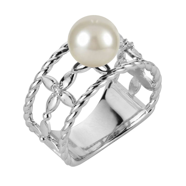 Sterling Silver Freshwater Pearl Ring