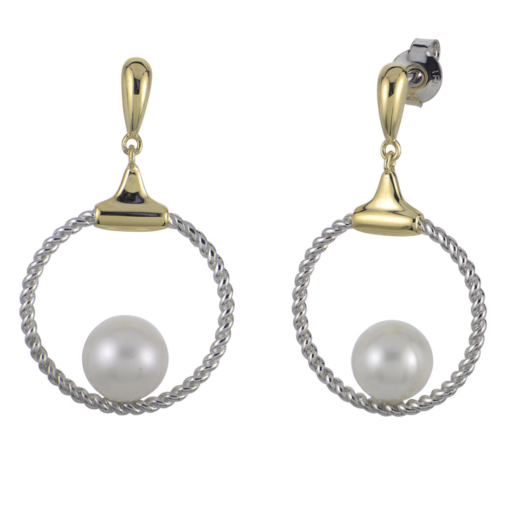Sterling Silver Freshwater Pearl Earring