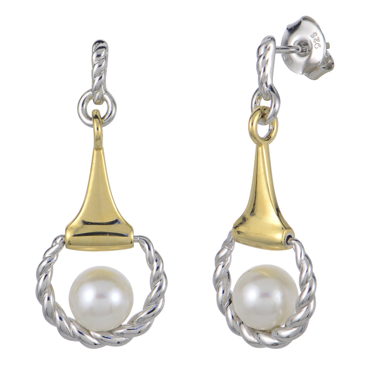 Sterling Silver Freshwater Pearl Earring