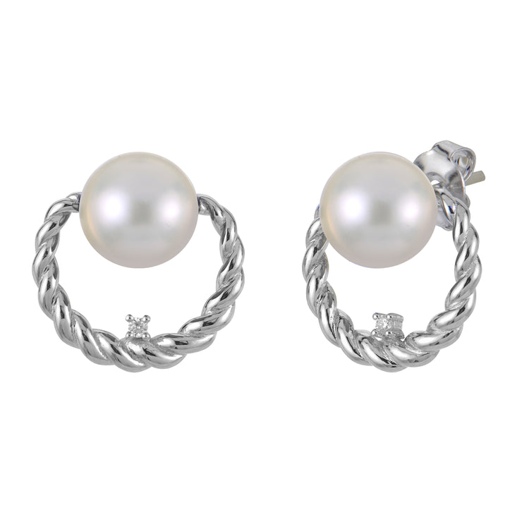 Sterling Silver Freshwater Pearl Earring