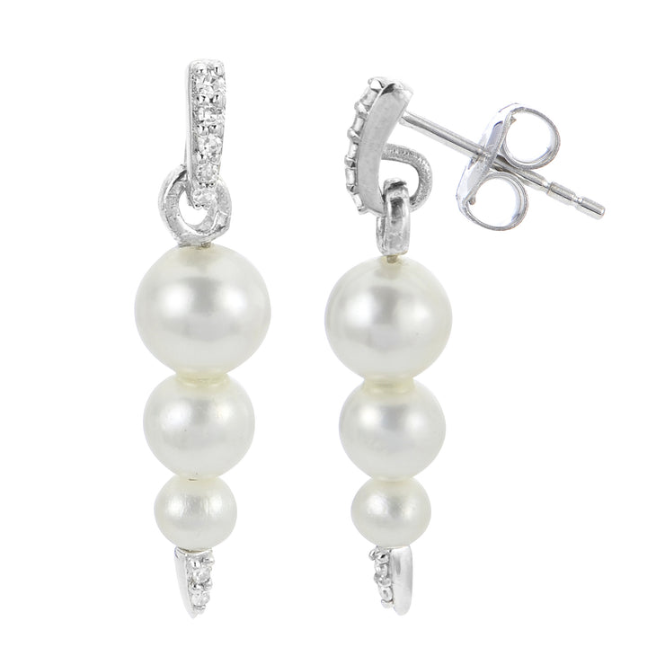Sterling Silver Freshwater Pearl Earring