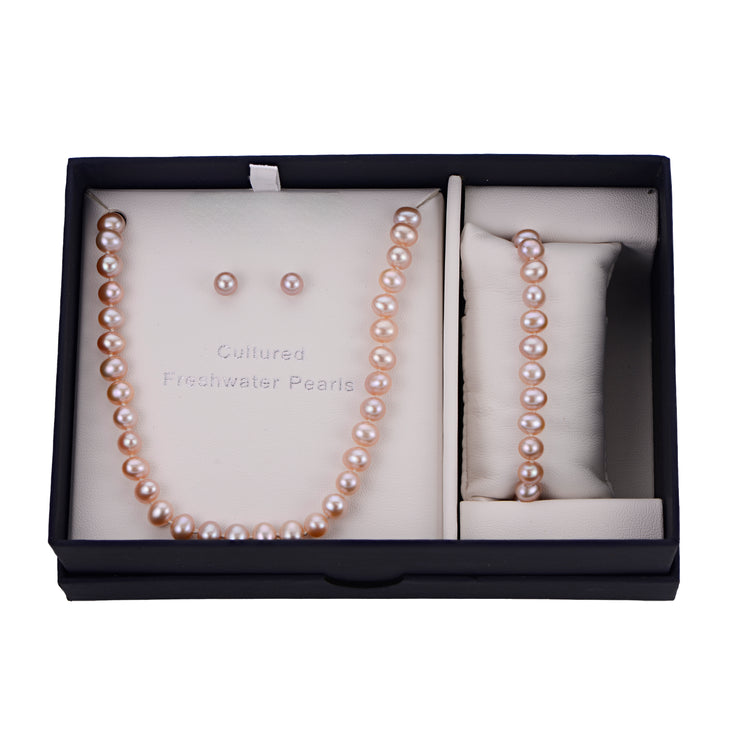 Sterling Silver Freshwater Pearl Set