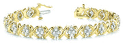 14K Yellow Gold 1 1/8 ct tw Fashion Diamond Bracelet