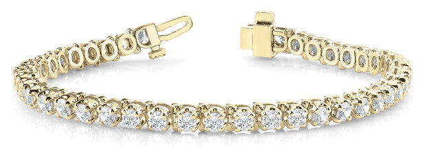 14K Yellow Gold 3/4 ct tw Fashion Diamond Bracelet