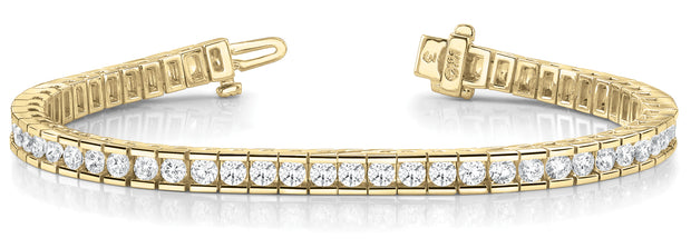 14K Yellow Gold 10 1/2 ct tw Fashion Diamond Bracelet
