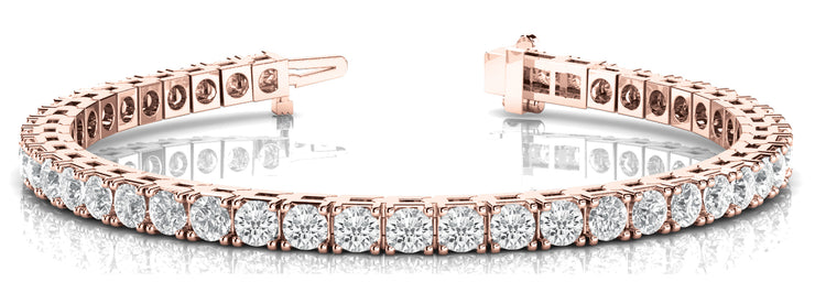14K Rose Gold 1 1/2 ct tw Fashion Diamond Bracelet