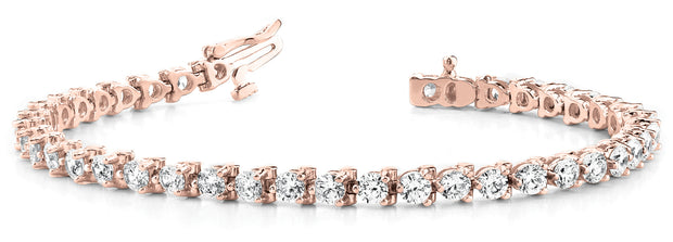 14K Rose Gold 1 ct tw Fashion Diamond Bracelet
