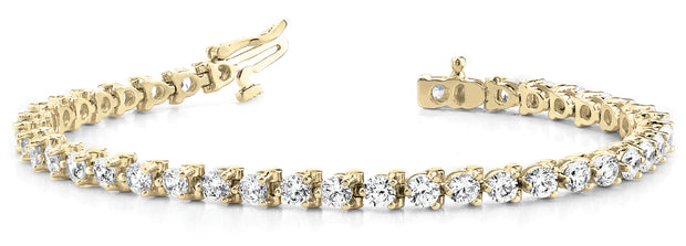 14K Yellow Gold 1 ct tw Fashion Diamond Bracelet