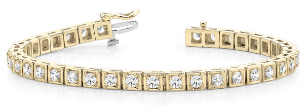14K Yellow Gold 1 ct tw Fashion Diamond Bracelet