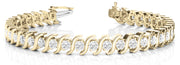 14K Yellow Gold 3/4 ct tw Fashion Diamond Bracelet