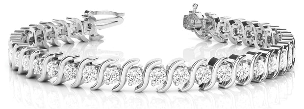 Platinum 3/4 ct tw Fashion Diamond Bracelet