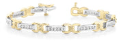 18K Yellow Gold 1 ct tw Fashion Diamond Bracelet