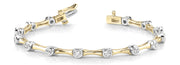 14K Yellow Gold 3/4 ct tw Fashion Diamond Bracelet