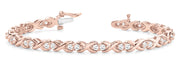 14K Rose Gold 1 3/4 ct tw Fashion Diamond Bracelet