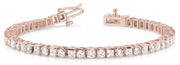 14K Rose Gold 4 ct tw Fashion Diamond Bracelet