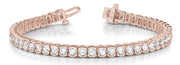 14K Rose Gold 10 1/2 ct tw Fashion Diamond Bracelet