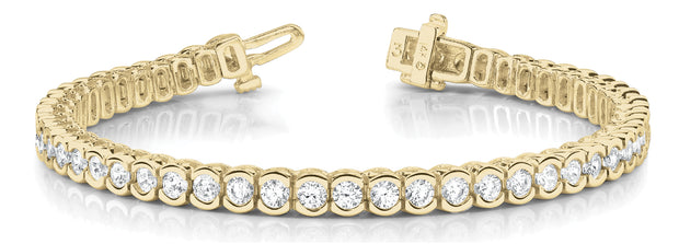 18K Yellow Gold 10 1/2 ct tw Fashion Diamond Bracelet