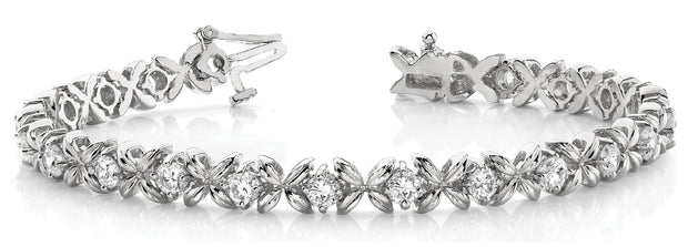 Platinum 2 ct tw Fashion Diamond Bracelet