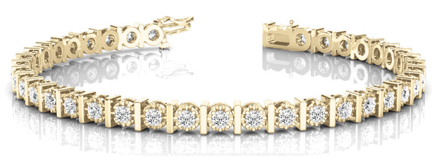 14K Yellow Gold 1/2 ct tw Fashion Diamond Bracelet