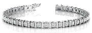 14K White Gold 1/2 ct tw Fashion Diamond Bracelet