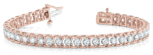 18K Rose Gold 1/2 ct tw Fashion Diamond Bracelet