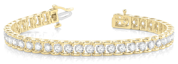 14K Yellow Gold 1/2 ct tw Fashion Diamond Bracelet